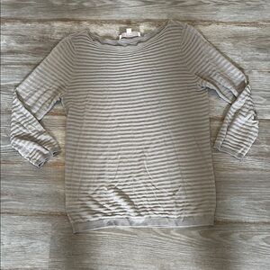 Loft light gray boatneck sweater